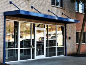 carroll architectural shade metal awnings in Rockville