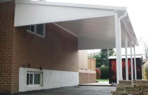 carroll architectural shade metal awnings in Cockeysville