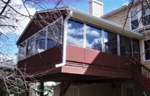 carroll architectural shade screen enclosures on a home deck