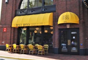 carroll architectural shade golden yellow dome awnings outside best buns bakery